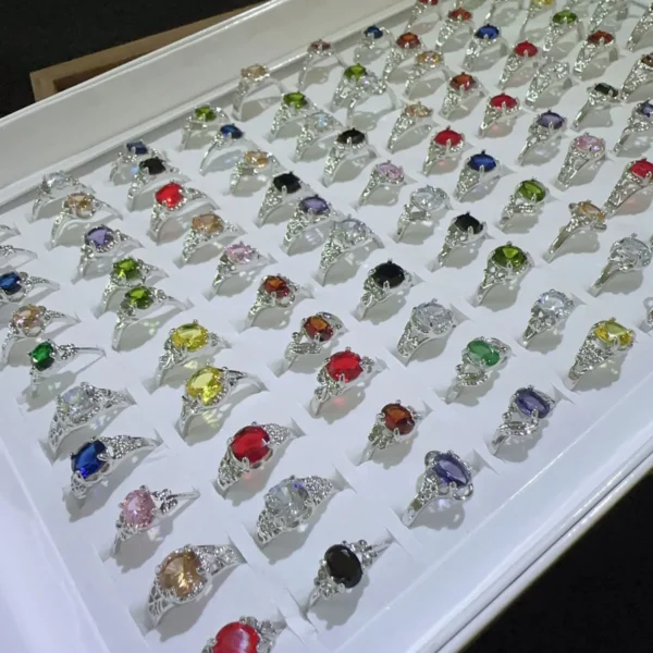 Zircon jewelry mystery box, 10-piece set - Image 4