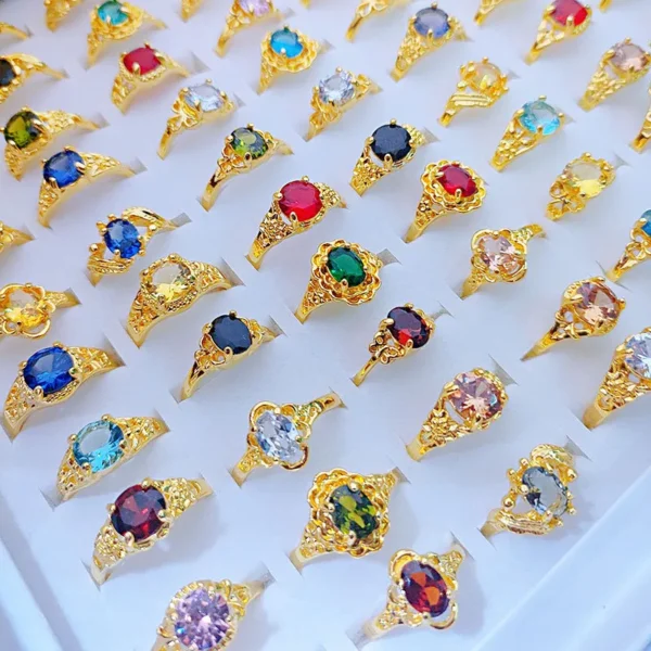 Zircon jewelry mystery box, 10-piece set