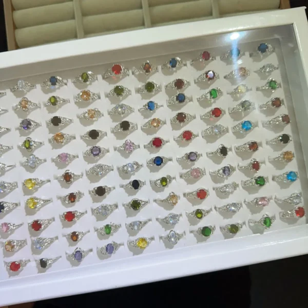 Zircon jewelry mystery box, 10-piece set - Image 5