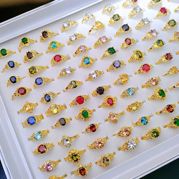 Zircon jewelry mystery box, 10-piece set - Image 3